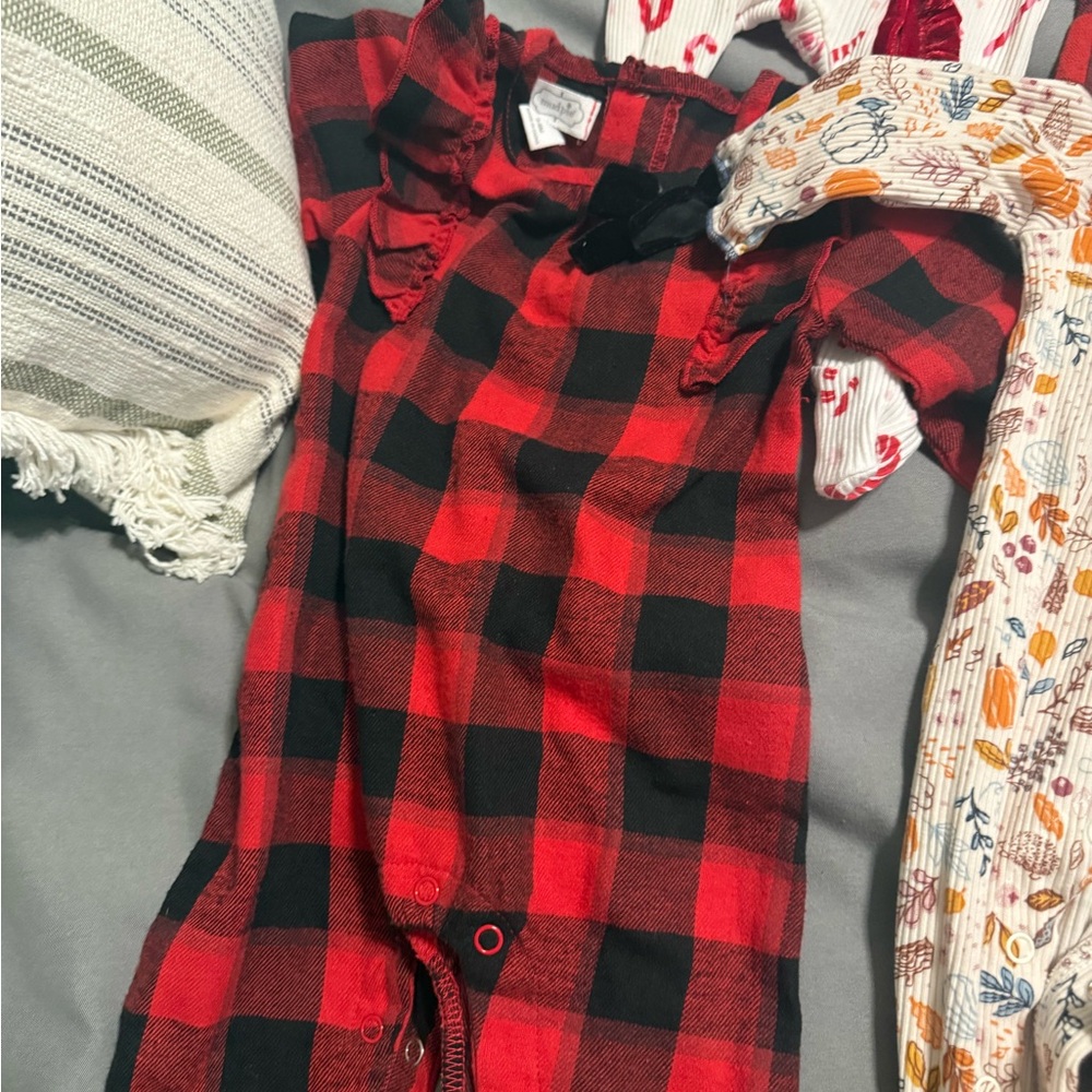 Mud Pie Red and Black Plaid One Piece